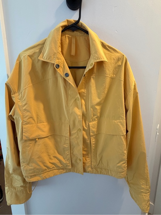 lululemon athletica Jackets & Blazers - lululemon athletica Yellow Utility Snap-Front Jacket